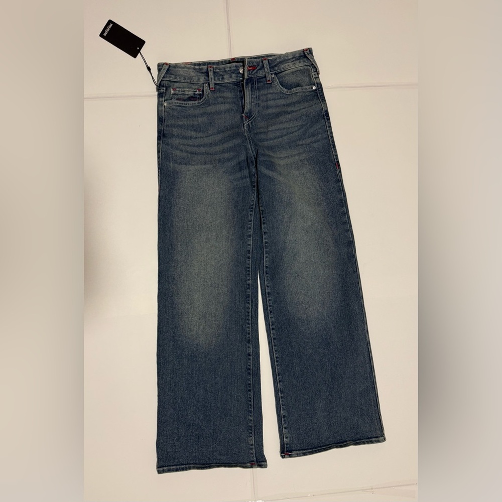 Women's Straight-Leg Jeans in Dark Blue Wash